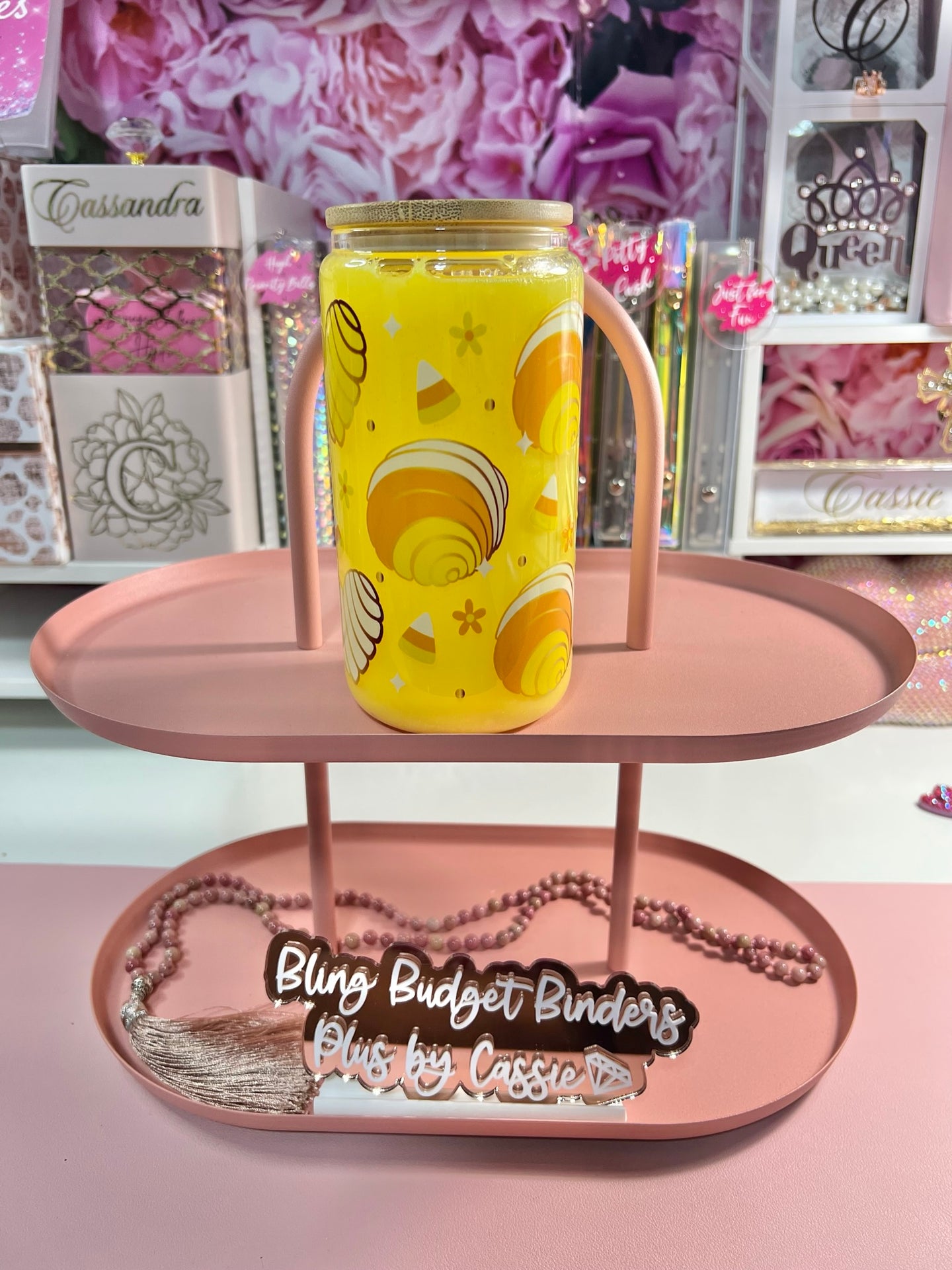 Cafecito 16oz Yellow Glass Snow Globe